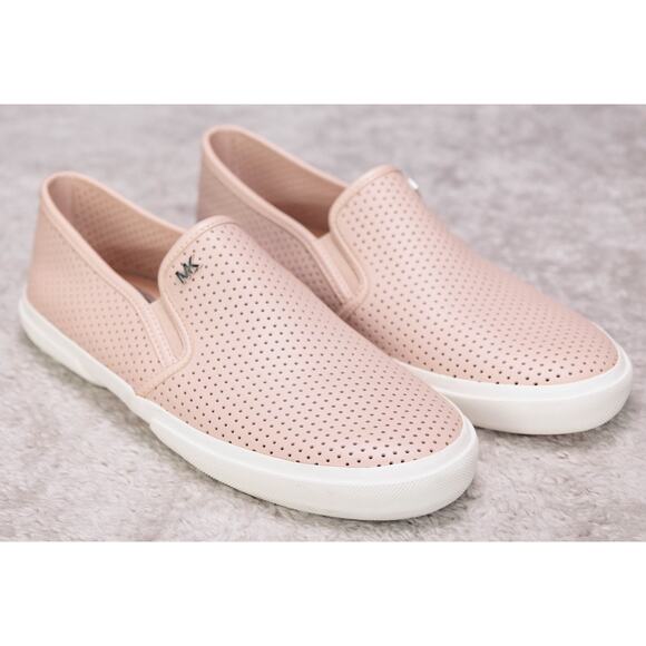 Michael Kors Boerum Dusty Pink Slip On Double Gore Shoes Sneakers Womens Size 8 - Picture 1 of 14
